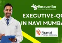 Piramal Pharma Solutions Hiring Executive QC – Apply Now! Executive-QC – Piramal Pharma Solutions at Navi Mumbai