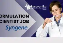 Formulation Scientist Job at Syngene, Bangalore — Apply Now! Formulation Scientist Job at Syngene, Bangalore — Apply Now!