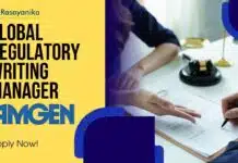 Global Regulatory Writing Manager at Amgen – Apply Now! Global Regulatory Writing Manager at Amgen - Apply Now!