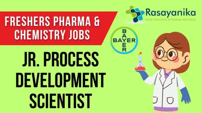 Jr. Process Development Scientist Job Freshers Pharma & Chem Jr. Process Development Scientist Job Freshers Pharma & Chem