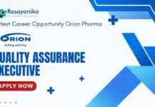 Orion Pharma Hiring: Quality Assurance Executive Job- Apply Now Latest Career Opportunity at Orion Pharma Hiring: Quality Assurance Executive Job- Apply Now