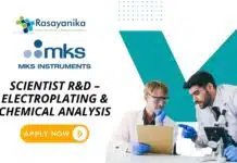 MKS Hiring Scientist R&D – Electroplating & Chemical Analysis- Apply Now MKS Hiring Scientist R&D – Electroplating & Chemical Analysis- Apply Now