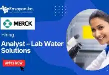 Merck Hiring: Analyst – Lab Water Solutions Job, Apply Now Merck Hiring: Analyst – Lab Water Solutions Job in Bangalore- Apply Now