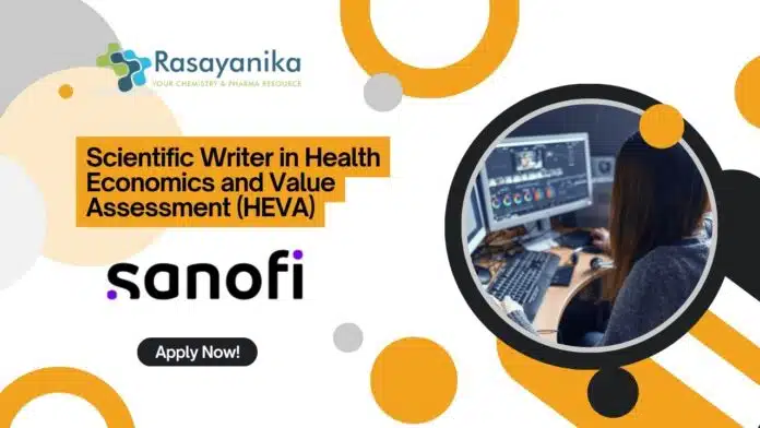 Orange and Black Modern Job Fair & Career Expo YouTube Thumbnail Scientific Writer at Sanofi