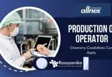 Production QC Operator Job at Allnex: Chemistry Candidates Can Apply Production QC Operator Job at allnex Chemistry Candidates Can Apply