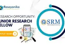 Research Opportunity: Junior Research Fellow Job at SRMIST, Chennai – Apply Now Research Opportunity: Junior Research Fellow Job at SRMIST, Chennai – Apply Now