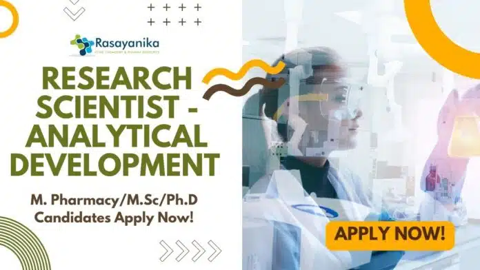 Research Scientist - Analytical Development at Piramal, M. PharmacyM.ScPh.D Candidates Apply Now! Research Scientist - Analytical Development at Piramal, M. PharmacyM.ScPh.D Candidates Apply Now!