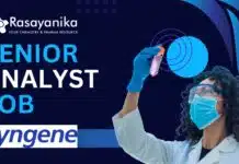 Syngene Hiring Senior Analyst in Analytical Development, Apply Now Senior Analyst Job at Syngene Analytical Development
