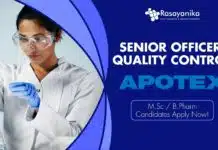 Apotex Pharma QC Job Opening – Apply Now Apotex Pharma QC Job Opening - Apply Now