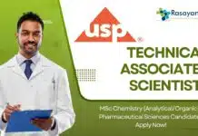 Technical Associate/Scientist I Job at USP – Apply Now! Technical AssociateScientist I Job at USP – MSc Chemistry (AnalyticalOrganic) Pharmaceutical Sciences Candidates Apply Now!