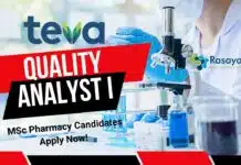 Teva Pharmaceuticals: Quality Analyst I – MSc Pharmacy Candidates Apply Now! Teva Pharmaceuticals Quality Analyst I - MSc Pharmacy Candidates Apply Now!