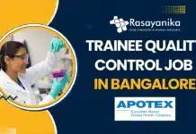 Exciting Opportunity: Join Apotex as a Quality Control Trainee Today! Trainee Quality Control Job at Apotex – Apply Now!