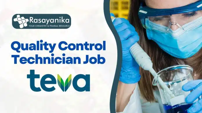 Quality Control Technician Job at Teva Pharmaceuticals. Apply Now! Quality Control Technician Job at Teva Pharmaceuticals. Apply Now!
