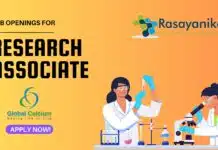 Job openings for Research Associate in API R&D at GLOBAL CALCIUM – Apply Now!” Job openings for Research Associate