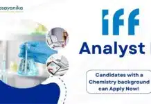 IFF Chemistry & Chemical Engineering Analyst Job – Apply Now _Analyst II at IFF, Candidates with a Chemistry background can Apply Now!