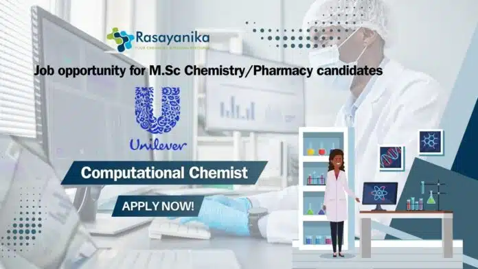 Blue Modern Business YouTube Thumbnail (6) Unilever Computational Chemist job opportunity