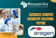 Associate Scientist in Chemistry Solutions at Aragen! Associate Scientist Chemistry Solutions - Peptide at at Aragen