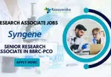 Freshers Pharma Jobs at Syngene – Apply For Research Associate Role freshers-pharma-vacancies-at-syngene-appy-for-research-associate-role