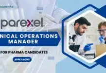 Parexel Clinical Operations Manager Job for Pharma candidates – Apply Now! Parexel Clinical Operations Manager