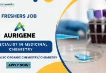 Freshers Job at Aurigene Pharma for Chemistry, Apply Online Freshers Job at Aurigene Pharma for PhD/M.Sc Chemistry - Apply!