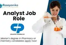 Colgate-Palmolive Hiring Analyst – Pharma & Chemistry Apply Online _Colgate-Palmolive Analyst – Master’s degree in Pharmacy or Chemistry Candidates Apply for the Environmental Health Role.