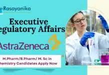 Executive Regulatory Affairs Job at AstraZeneca | Pharma & Chem Candidates Apply Now Executive Regulatory Affairs Job at AstraZeneca