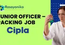 Junior Officer – Packing Job in Sikkim | B.Pharm/B.Sc Candidates Apply Now! Junior Officer – Packing Job in Sikkim | B.Pharm/B.Sc Candidates Apply Now!