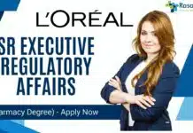 L’Oreal Pharma Regulatory Affairs Job Opening – Apply Online L'Oreal - Sr Executive - Regulatory Affairs (Pharmacy Degree) - Apply Now (1)