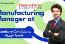 Manufacturing Manager at Thermo Fisher Scientific -Chemistry Candidates Apply Now! Manufacturing Manager at Thermo Fisher Scientific -Chemistry Candidates Apply Now! (1)