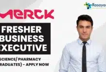 Merck Freshers Pharma Business Executive Job – Apply Now Merck Freshers Pharma Business Executive Job - Apply Now