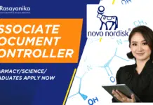 Novo Nordisk: Associate Document Controller – Pharmacy Apply Now Novo Nordisk Associate Document Controller - PharmacyScience Graduates Apply Now