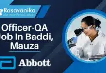 Officer QA Job Opportunity at Abbott – Apply Now! Officer-QA Job at Abbott – Baddi, Mauza Pharma Quality Assurance Job