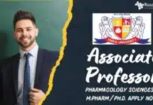 Parul University: Associate Professor- Pharmacology Sciences – M.Pharm/Ph.D. Apply Now Parul University Associate Professor- Pharmacology Sciences - M.PharmPh.D. Apply Now