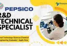 PepsiCo R&D Technical Specialist Job For Chemical Engineering – Apply Now PepsiCo Chem Engg R&D Job Opening - Apply Now