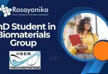 PhD Student in Biomaterials Group at IISER Thiruvananthapuram – Apply Now! PhD Student in Biomaterials Group