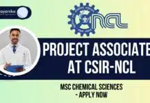 Project Associate-I at CSIR-NCL, MSc Chemical Sciences – Apply Now Project Associate-I at CSIR-NCL, MSc Chemical Sciences - Apply Now (1)