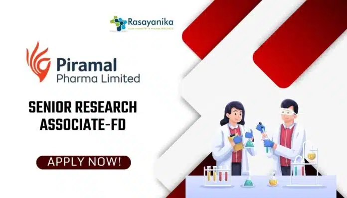 Piramal Research Associate jobs Piramal Research Associate jobs