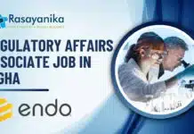 Regulatory Affairs Associate Job Opening at Endo | Apply by 30th April 2025! Regulatory Affairs Associate – Endo Job in Digha Apply Now
