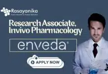 Freshers Pharma Job! Research Associate Invivo Pharmacology at Enveda Research Associate Invivo Pharmacology at Enveda. Freshers' Pharma Job!