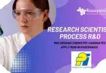 Research Scientist – Process R&D at PI Health Sciences | MSc Organic Chemistry Candidates Apply Now in Hyderabad! Research Scientist – Process R&D at PI Health Sciences. MSc Organic Chemistry Candidates Apply Now in Hyderabad!
