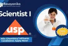 Scientist I Job at USP Hyderabad – MSc Chemistry/ MPharm Candidates Apply Now! Scientist I Job at USP Hyderabad – MSc Chemistry/ MPharm Candidates Apply Now!