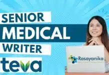 Senior Medical Writer Position at Teva Pharmaceuticals in Bangalore – Apply Now! Senior Medical Writer Position at Teva Pharmaceuticals in Bangalore - Apply Now!