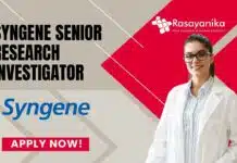 Syngene Senior Research Investigator Job in Hyderabad – Ph.D in organic chemistry Apply Now! Syngene Senior Research Investigator Job in Hyderabad – Ph.D in organic chemistry Apply Now!