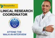 TMC Clinical Research Coordinator – Attend the Walk-In-Interview TMC Clinical Research Coordinator