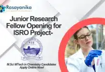 VIT Junior Research Fellow Opening for ISRO Project- Chemistry Candidates Apply Online Now! VIT Junior Research Fellow Opening for ISRO Project- M.Sc/ MTech in Chemistry Candidates Apply Online Now!