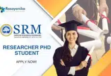 Researcher PhD Opportunity in SRMIST – M.Sc Chemistry graduates, Apply Now! Researcher PhD Opportunity in SRMIST
