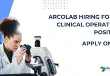 Arcolab Hiring For QA Clinical Operations Position – Apply Online Arcolab QA Clinical Operations Position