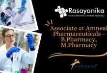 Associate at Amneal Pharmaceuticals For B.Pharmacy, M.Pharmacy, Apply Now! Associate at Amneal Pharmaceuticals