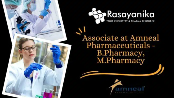 Associate at Amneal Pharmaceuticals Associate at Amneal Pharmaceuticals