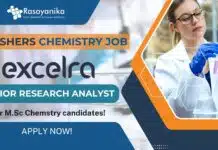 Freshers Chemistry Job at Excelra as Junior Research Analyst – Apply Now! Chemistry Job at Excelra